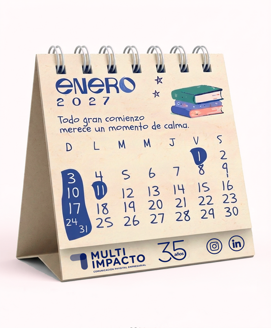 H12 - Calendario Ecológico Mini Numérico