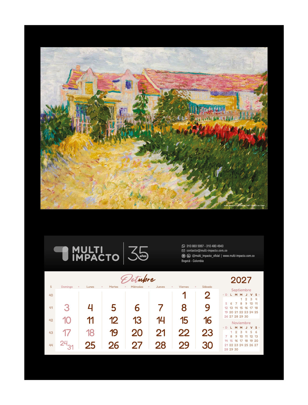 N03 - Calendario Decorativo de Pared