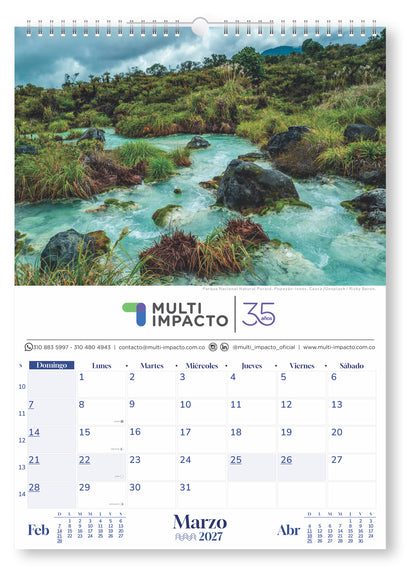 B03 - Calendario Bella Colombia — El alma de una tierra