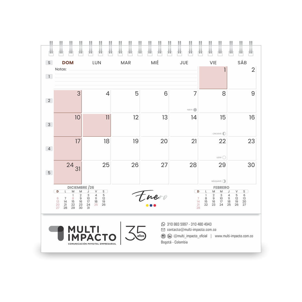 H06-1  - Calendario Paisajes Colombianos