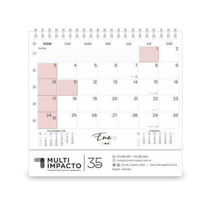 H06-1  - Calendario Paisajes Colombianos