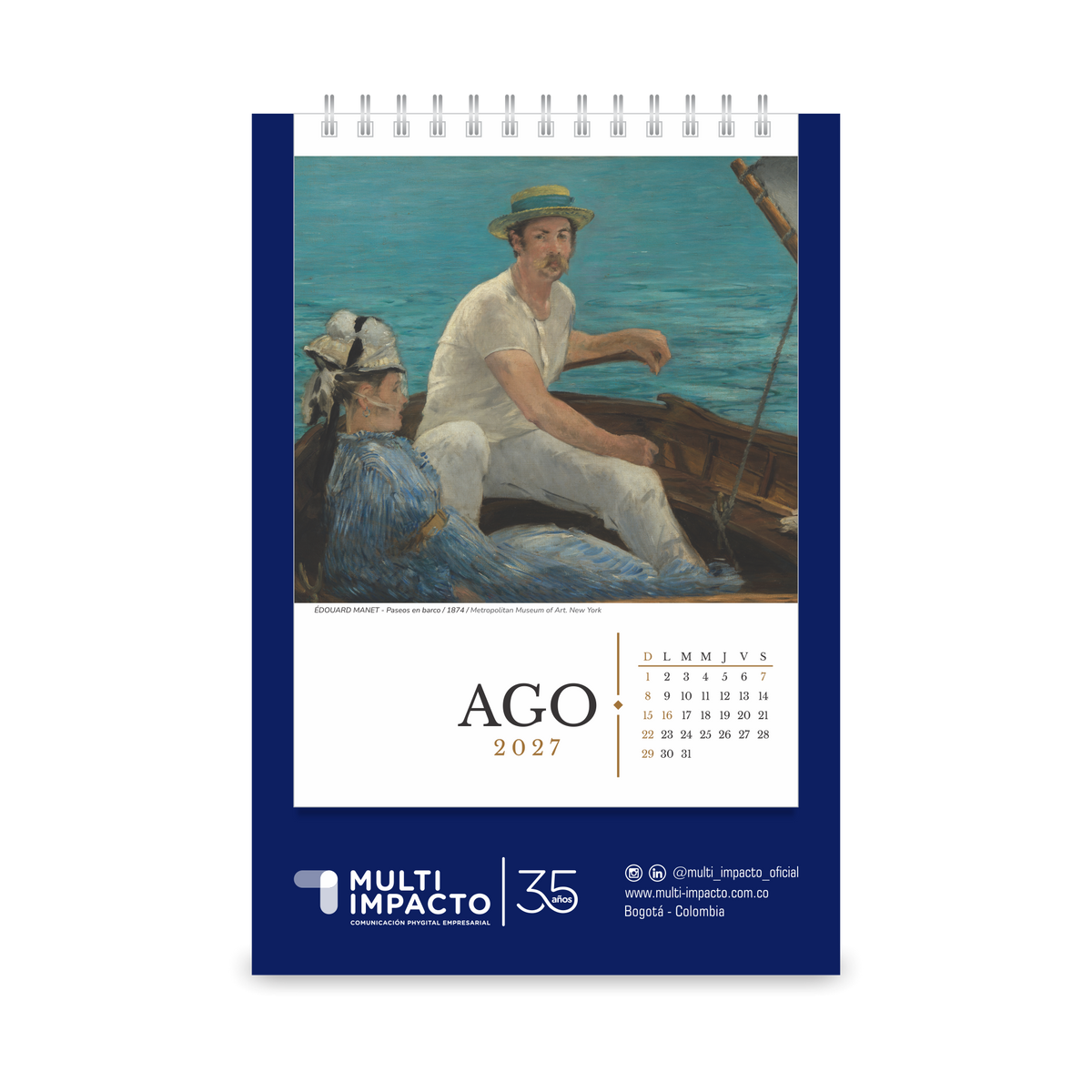 H06-2 - Calendario de Arte Universal — Maestros del Agua