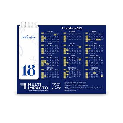 H09 - Calendario Numérico de Escritorio