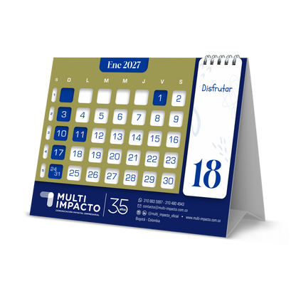 H09 - Calendario Numérico de Escritorio