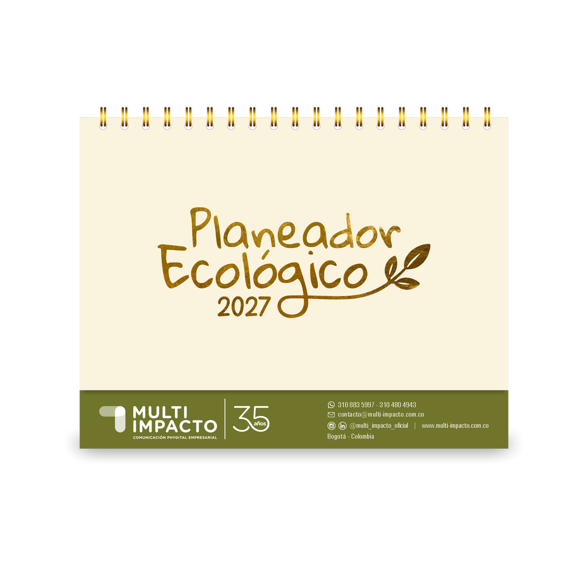 H14 - Planeador Anillado Ecológico de Escritorio