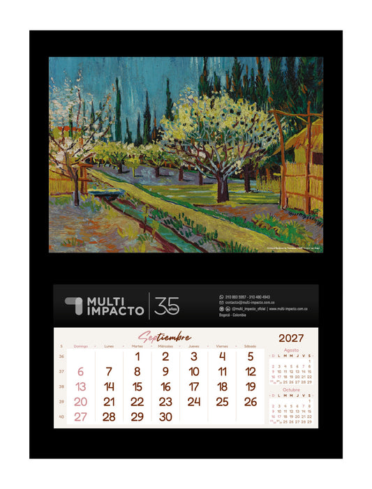 N03 - Calendario Decorativo de Pared