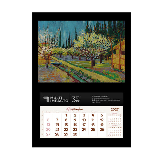 N03 - Calendario Decorativo de Pared