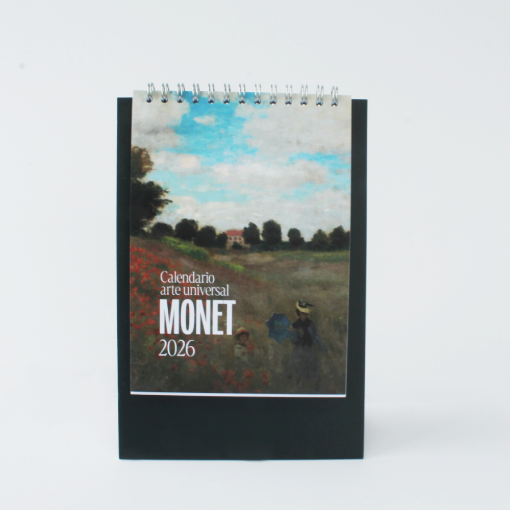 Calendario de escritorio 2026 - Arte Universal Claude Monet