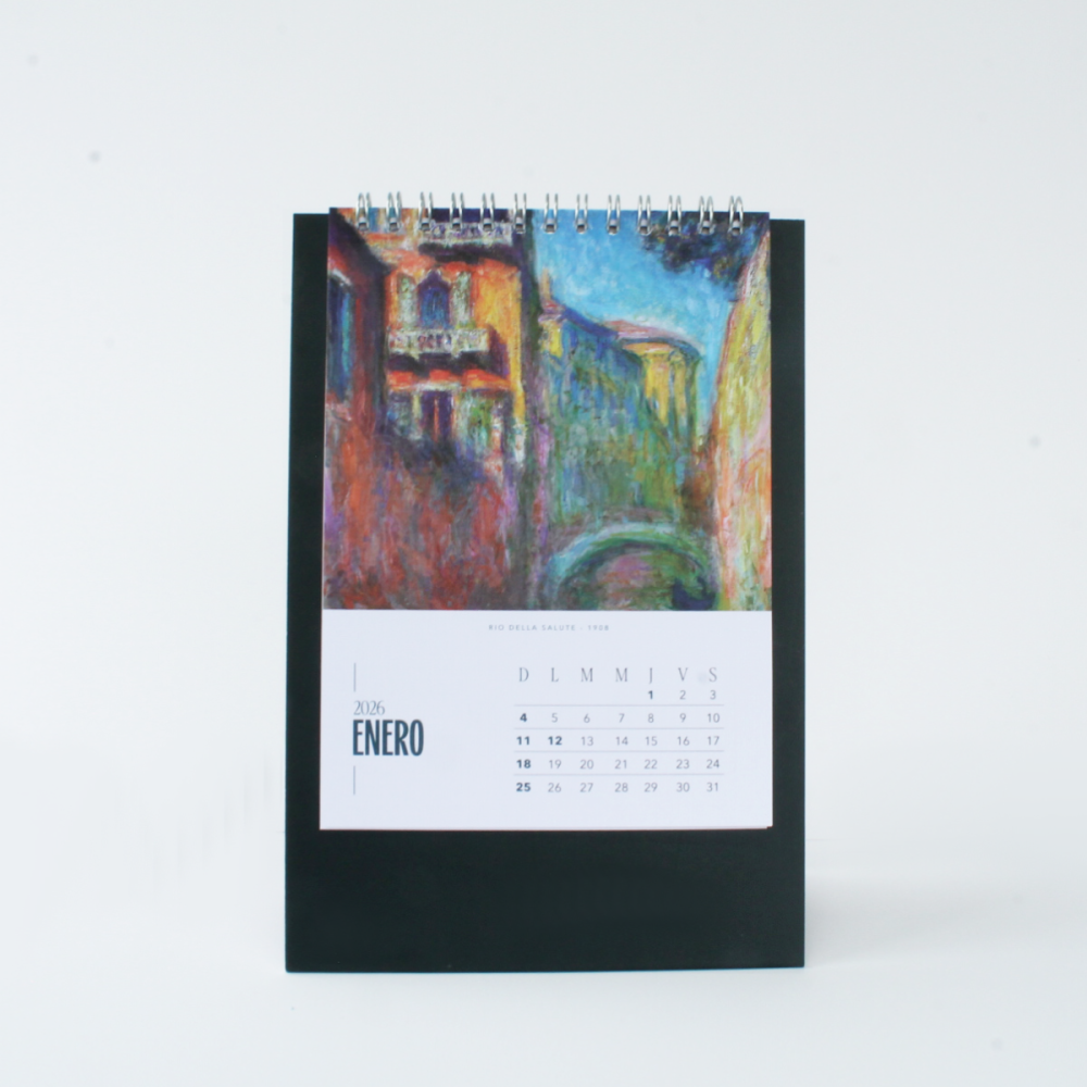 Calendario de escritorio 2026 - Arte Universal Claude Monet - Imagen 3