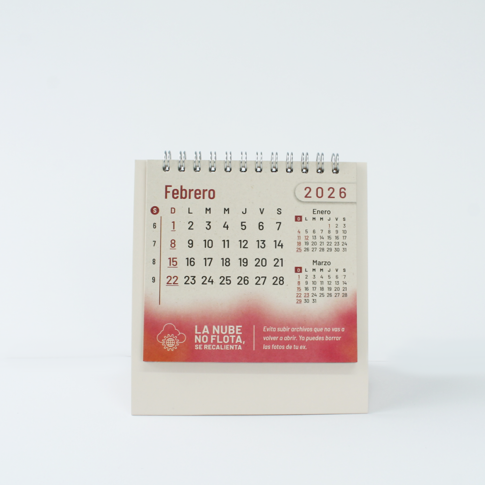 Calendario de escritorio ecológico 2026 - Sostenibilidad bit a bit - Imagen 3