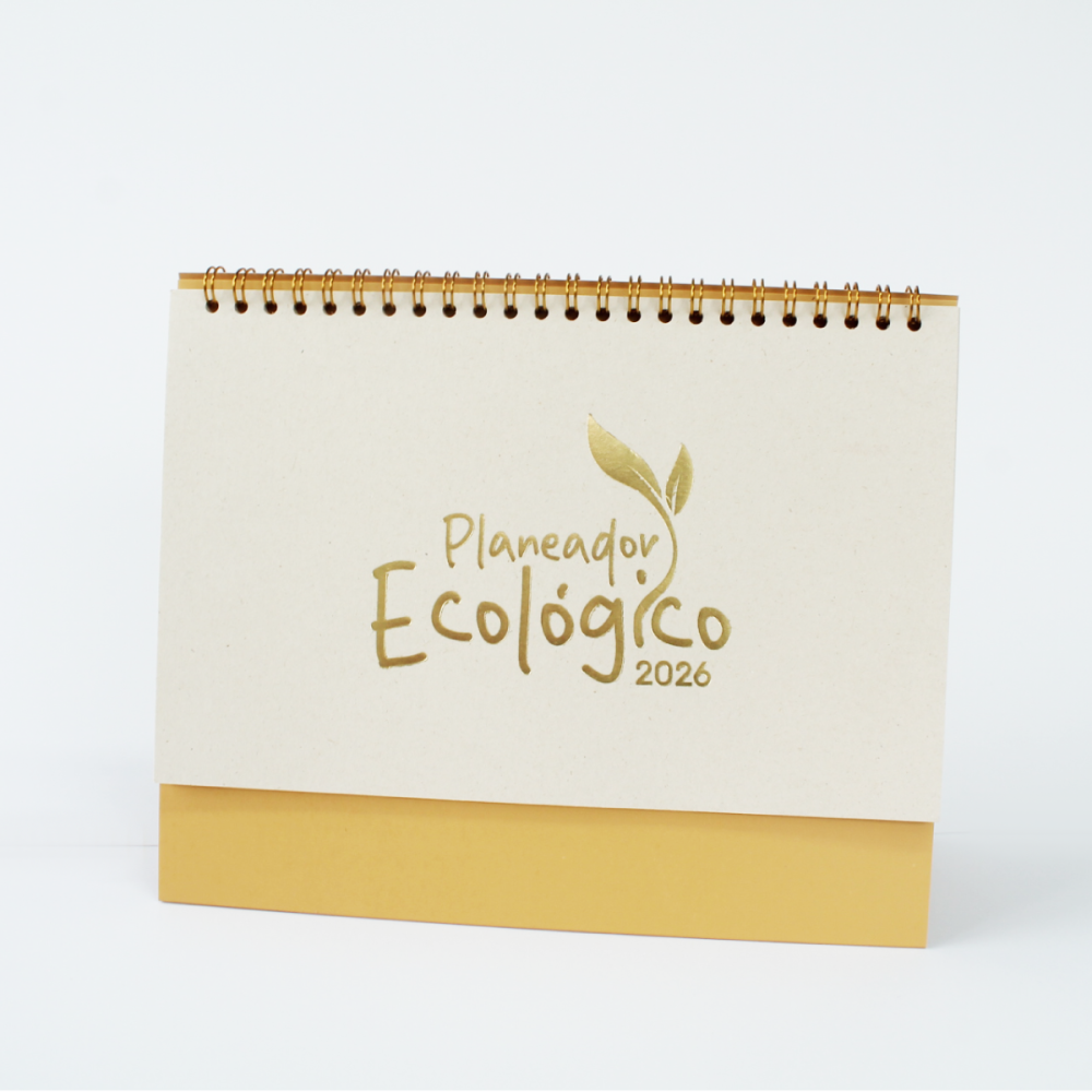 Planeador de escritorio anillado ecológico 2026